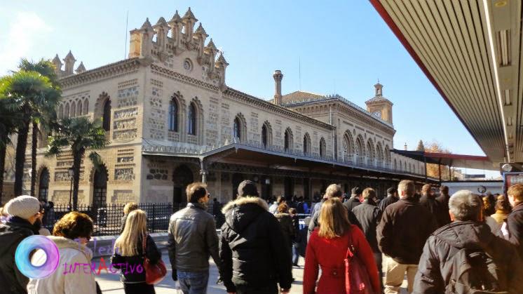 Andén de la estación de RENFE de Toledo