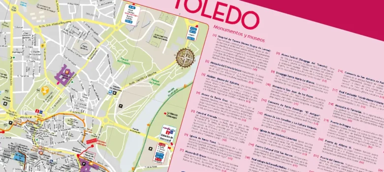 Mapa turístico de Toledo